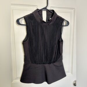 KEEPSAKE, Fringe, Casual, Dress, Blouse, Women’s, Black, S